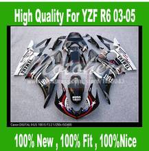 Обтекатель ABS для Yamaha YZF R6 2003 2004 2005 # 3sew YZF-R6 YZFR6 03 04 05 детали обтекателя мотоцикла Pre_drilledYZF R6 2024 - купить недорого