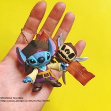 DISNEY Lilo & Stitch Jolly Roger 7 см фигурка осанки коллекция украшений аниме фигурка игрушка для детей подарок 2024 - купить недорого