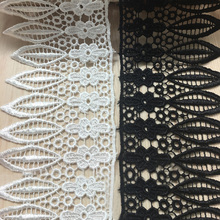 15Yards Vintage White Wedding Bridal Embroidered Lace Edge Water Soluble LaceTrim Ribbon Applique DIY Sewing Crafts 10cm wide 2024 - buy cheap