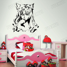 Japanese Cartoon Girl Anime Wall Sticker for Kids Room Nursery Girls Wall Decor for Living Room Decoration Vinyl Stickers L807 2024 - buy cheap