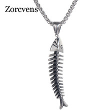 Мужской кулон в форме рыбки ZORCVENS, ожерелье в стиле хип-хоп, готика, в стиле панк, бохо 2024 - купить недорого