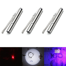 enjoydeal 3PC Multifunction LED Mini Flashlight Pocket Ultra Violet Penlight Torch Flashlight Portable Waterproof lighting Torch 2024 - buy cheap