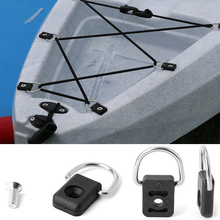 High Quality 5Pcs Canoe Kayak D Ring Outfitting Fishing Rigging Bungee Kit Accessory Black Outdoor Kayak Boat Repair 2024 - buy cheap