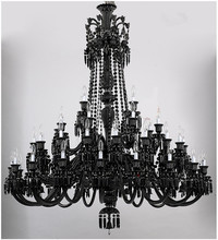 Lustre grande luminária villa antigo com vidro preto, lâmpada led preta com frete grátis 2024 - compre barato