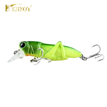 Hennoy 1 pcs Quality Hard Insect Bait 55mm Grasshopper Fishing Lure Bass Wobbler Laser Fishing Tackle -5 colors 2024 - buy cheap