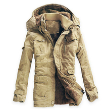 Новинка 2019, модная зимняя куртка, Мужская верхняя одежда, дышащее теплое пальто, парки, утолщенная Повседневная куртка с хлопковой подкладкой, флисовые парки 2024 - купить недорого