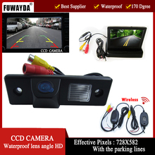 Автомобильная камера заднего вида FUWAYDA, беспроводная, CCD, для CHEVROLET Epica Lova Aveo Captiva Cruze Matis Lacetti, 4,3 дюйма, складной монитор HD 2024 - купить недорого