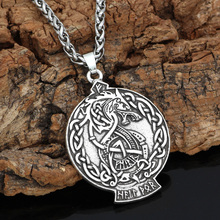 Colar com pingente de amuleto viking, colar escandinavo de viking 2024 - compre barato