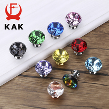 KAK 30mm Crystal Cabinet Knobs and Handles Kitchen Handles Drawer Knobs Diamond Dresser Pulls Furniture Knob Cabinet Hardware 2024 - buy cheap