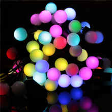 6 m 40 led bola corda lâmpadas ao ar livre led decoração de natal luzes fadas casamento guirlanda jardim festa em casa férias rgb 220 v 2024 - compre barato