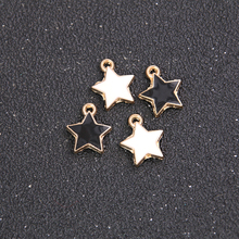 15pcs 12*14mm Two Color Alloy Metal Drop Oil Pentagram Charms Pendant For DIY Bracelet Necklace Jewelry Making 2024 - buy cheap