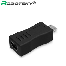 Micro USB Male to Mini USB Female Adapter Connector Converter Adaptor for Mobile Phones MP3 2024 - buy cheap