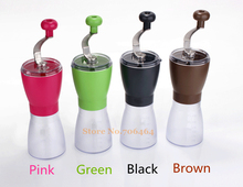 Portable Washable ABS Ceramic core manual coffee grinder Black/Brown/Pink/Green random high quality  kitchenware fashion grinder 2024 - buy cheap