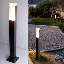 Bolardo de luz LED para Exterior, 12W, COB, h800 mm, luz de suelo Exterior para jardín, IP68, AC85-265V de aluminio impermeable 2024 - compra barato