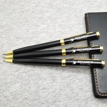 Venda quente caneta de escritório personalizado caneta de metal com seu logotipo + serviço de design de logotipo gratuito + frete grátis 2024 - compre barato
