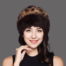 Sombreros térmicos de lana tejida a mano para mujer, gorros de pelo de conejo, gorro elegante estilo beani, informal, de invierno, Charles Perra, 9702 2024 - compra barato