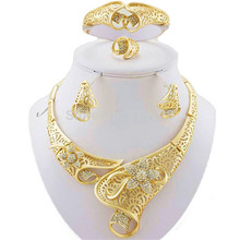 free shipping  african  jewelry sets high quality jewelry set wedding party jewelry set gold fine jewelry women necklace 2024 - buy cheap