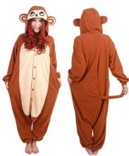 Adulto Unisex Bworn mono pijamas de dibujos animados mono Animal Onesies Cosplay pijamas ropa de dormir Halloween disfraz 2024 - compra barato