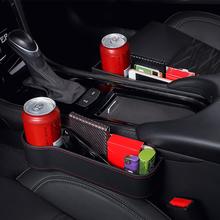 Caja de almacenamiento de espacio de asiento para coche, Funda de cuero PU multifuncional, bolsillo lateral de asiento para coche, ranura para taza, soporte para teléfono móvil, accesorios 2024 - compra barato