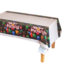 Toalha de mesa de plástico descartável, toalha isolante à prova d'água para decoração de festa de aniversário de 180x108cm 2024 - compre barato