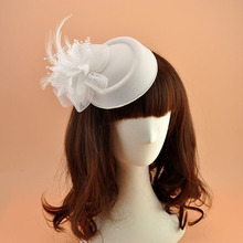 Классический женский Свадебный чародей и шляпы, заколка для волос с перьями, вечерние женские головные уборы для торжественных случаев 2024 - купить недорого