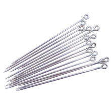 Silver Plated 1000peices 50mm 60mm 70mm Sharp Tip Eey Pins Muslim Hijab Pins Stick Safety Scarf Pins MHP11 2024 - buy cheap