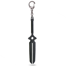 Chaveiro com pingente de 12cm, escuro do que preto, espada de metal, bolsa de chaves, chaveiro de charme, joias anime llaveros 2024 - compre barato