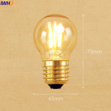 Лампа накаливания IWHD St64 A19 G95 G80 St58 T10 T185, винтажная лампа Эдисона в стиле ретро, 2 шт., 40 Вт 2022 - купить недорого