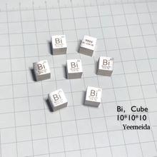 Bismuto de Metal de 10mm de densidad, cubo 99.99% puro para colección de elementos 2024 - compra barato