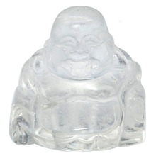 TUMBEELLUWA 1.5" Rock Quartz Happy Laughing Buddha Pocket Statue Feng Shui Figurines Healing Crystal Wealth and Good Luck 2024 - buy cheap