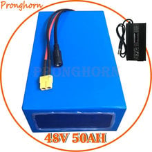 48V 1500W 1800W 2000W батарея 48V электрический велосипед батарея 48V 50AH электрический скутер батарея 48V 50AH литиевая упаковка + зарядное устройство 5A 2024 - купить недорого