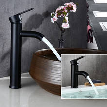 Free Shipping Biggers Black Color Stainless Steel Bathroom Basin Faucet Single Handle Cold And Hot Water Mixer 2024 - buy cheap