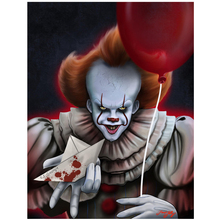 Full Square Round Drill 5d Diy Diamond Painting horror clown Embroidery mozaik puzzle Cross Stitch Wedding DecorationZP-2431 2024 - buy cheap