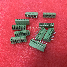 Frete grátis 10 peças 8 polos/8 pinos 2.54mm passo pcb conector de bloco terminal de montagem 2024 - compre barato