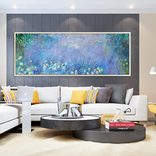 Canvas oil  Painting Claude monet painting Water Lily landscape wall Art pictures for living room Home decor caudros decoracion6 2024 - buy cheap