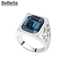 BeBella geometric crystal party finger ring for woman made with Austrian Crystals from Swarovski for girls Christmas gift 2024 - buy cheap