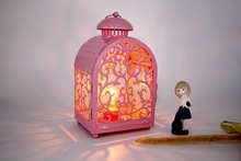 1 pieza candelabro de estilo europeo Vintage marroquí Wallow grabado candelabro de boda decoración de Arte de hierro candelabro MK019 2024 - compra barato