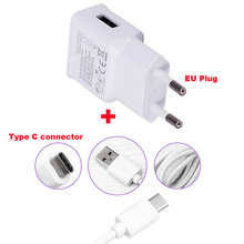 Cargador de teléfono móvil 2A adaptador UE EUA + Cable de datos USB tipo C para HTC U11 +/10 evo/U11 Eyes,Sharp Z2,Leagoo S8/S8 PRO 2024 - compra barato