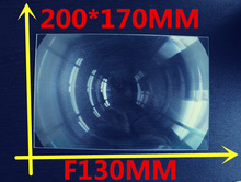 Tamaño 200*170MM longitud Focal 130 mm lente de Fresnel de acrílico rectángulo concentrada amplificación lente de Fresnel solar 2 unids/lote 2024 - compra barato
