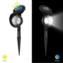 Holofotes solares destaque 4led luzes do gramado ao ar livre luzes luz à terra jardim solar luzes uso jardim gramado ao ar livre