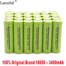 24pcs 2019 New large capacity 18650 lithium battery 3400mAh 3.7V for samsung 18650 flashlight toy rechargeable battery 2024 - buy cheap