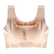 Women intimate seamless underwear push up bra sexy lingerie lady ice bra gather breast cool summer ice silk lady bra 2024 - buy cheap