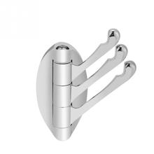 Zinc Alloy Bedroom Bathroom Swivel Hook Three Arms Towel Clothes Hanger Wall Mounted Holder Silver 2024 - buy cheap