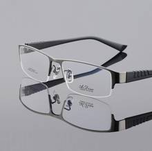 W-145 titanium men eyeglasses frames male halfl-rim myopia optical spectacles frames eyewear prescription reading glasses oculos 2024 - buy cheap
