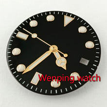 Стерильные часы 28,5 мм с циферблатом и стрелками часов подходят для моделей DG2813,Miyota 82 2024 - купить недорого
