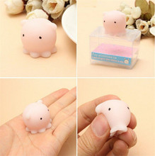 1 pcs Cute Stress Reliever Decor Octopus Squishy Squeeze Healing Kid Toy Stretch Japan Mochi Squeeze With Box Toy 2024 - buy cheap