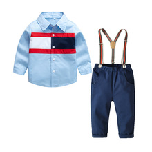 Baby Boy Clothing Sets 2019 Baby Clothes Cotton Long Sleeve Shirt+ Pants Outfits Bebes Suits 2 to 6 Years Old 3 PCS set 2024 - buy cheap