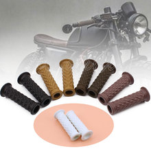 7/8'' Retro Vintage 5Colors Hand Grip Handlebar for Honda Suzuki Kawasaki Triumph Royal Enfield Cafe Racer Bobber Clubman Custom 2024 - buy cheap