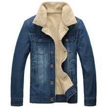 Jaqueta jeans masculina de pele ff1327 l, casaco streetwear com pele para homens outono inverno 2018 2024 - compre barato