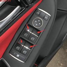 Bjmycyy-botões de elevação da janela de carro, estilo abs com 7 modos, decora lantejoulas, para benz gle 320 gle 400 c ml, acessórios para carro 2024 - compre barato